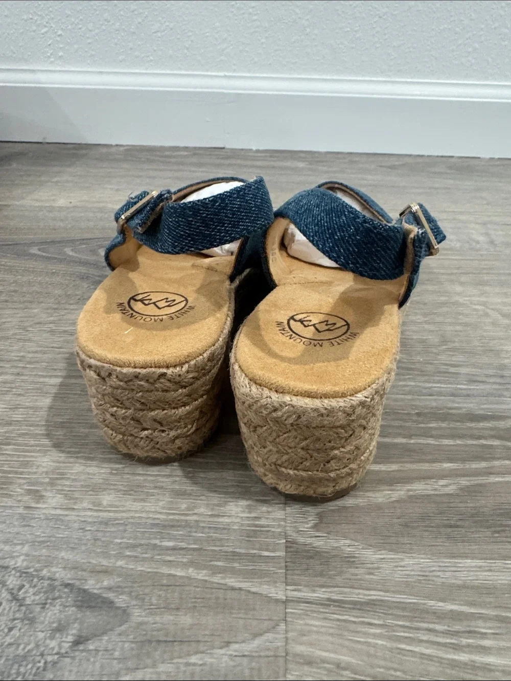 White Mountain denim espadrille